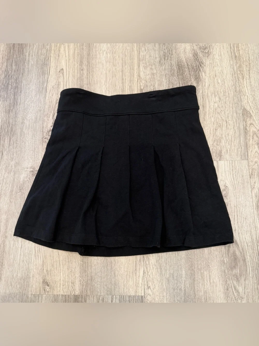 Abercrombie‎ Kids Black Pleated Skort Size 11/12 Cotton Tennis School Preppy